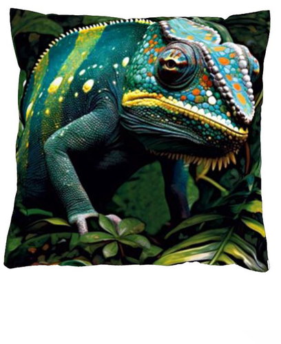 4sleep Pillowcase 40 × 40 zipped velour - Chameleon - Pillowcase - Main image