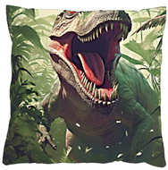 4sleep Povlak na polštář 40 × 40 cm, na zip velur - Tyrannosaurus - Povlak na polštář