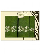 4sleep Dárkové balení ručníků a osušek Artiborda - zelená 74 - Towel Set