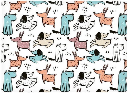 4DAVE Gift wrapping paper doggie - Wrapping Paper - Main image