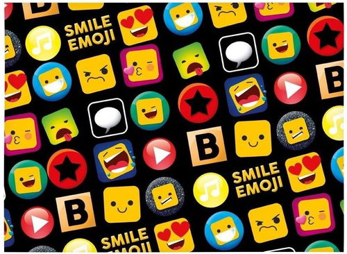 4DAVE Emoji gift wrapping paper - Wrapping Paper - Main image