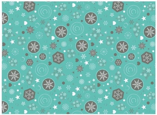 4DAVE Gift wrapping paper snowflake - Wrapping Paper - Main image