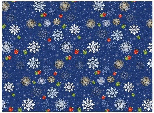 4DAVE Gift wrapping paper blue - Wrapping Paper - Main image