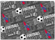 4DAVE Gift wrapping paper football - Wrapping Paper