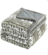 4sleep Microfleece blanket sheep/lamb 160 × 200 cm, Africa latte - Blanket