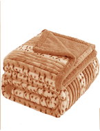 4sleep Microplush blanket sheep/boy 160 × 200 cm, Africa nut - Blanket