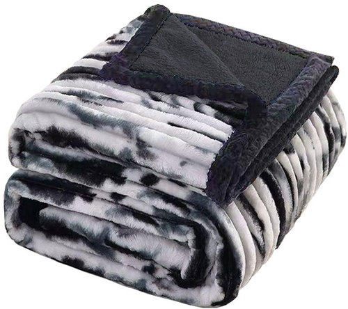 4sleep Microplush blanket sheep/lamb 160 × 200 cm, Mourek black - Blanket - Main image