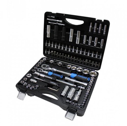 Forsage 1/4" and 1/2" with telescopic ratchets, 108 pcs - Socket Wrench Set - Main image