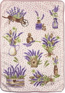 4sleep 40 × 60 cm, Levandule puntík růžový - Microfiber Cloth