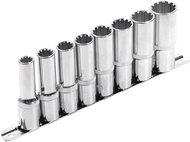 Extol Premium (8818112) extended, MULTI-LOCK, set of 8, CrV - Socket Head