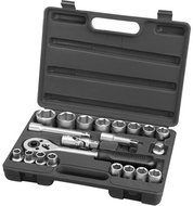 Extol Premium (65231) sockets, set of 21, CrV, 1/2" - Socket Head