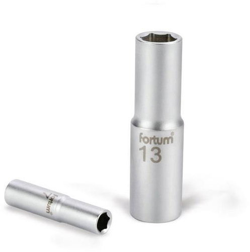 Fortum (4701527) socket, 1/4", 14 mm, L 50 mm, 61CrV5 - Drive Socket - Main image