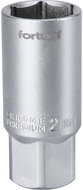 Fortum (4700901) Spark plug socket, 1/2", 21 mm, L 65 mm, 61CrV5 - Socket Head