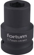 Fortum (4703017) Impact socket, 3/4", 17 mm, L 52 mm, CrMoV - Socket Head