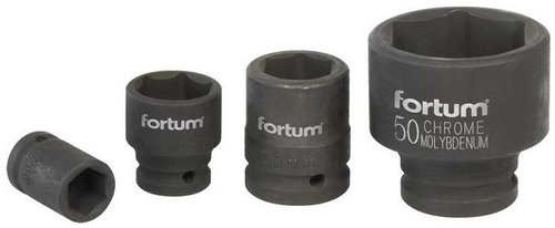 Fortum (4703024) Impact socket, 3/4", 24 mm, L 52 mm, CrMoV - Drive Socket - Main image