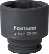 Fortum (4703060) Impact socket, 3/4", 60 mm, L 70 mm, CrMoV - Socket Head