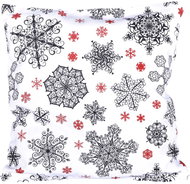 Forbyt Christmas cover Black and red flakes 40 × 40 cm - Pillowcase