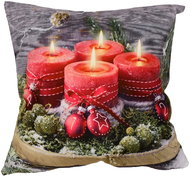 Forbyt Christmas cover Four red candles 40 × 40 cm - Pillowcase