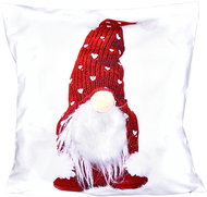 Forbyt Christmas cover 3D Elf with red hat 40 × 40 cm - Pillowcase