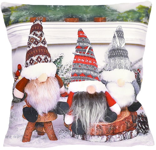 Forbyt Christmas cover 3D Three elves 40 × 40 cm - Pillowcase - Main image