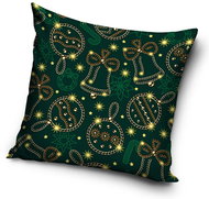 TipTrade Christmas cover Golden flasks green 40 × 40 cm - Pillowcase