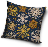 TipTrade Christmas cover Frosty flakes dark grey 40 × 40 cm - Pillowcase
