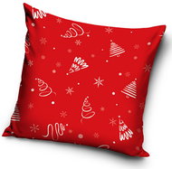 TipTrade Christmas cover Snowflakes and trees 40 × 40 cm - Pillowcase