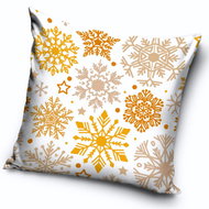 TipTrade Christmas cover Frosty snowflakes white 40 × 40 cm - Pillowcase