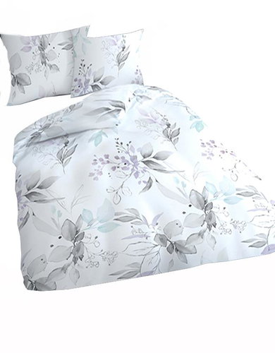 4sleep Water sheets grey 451-2 cotton sateen 140 × 200 + 70 × 90 - Bed Linen - Main image