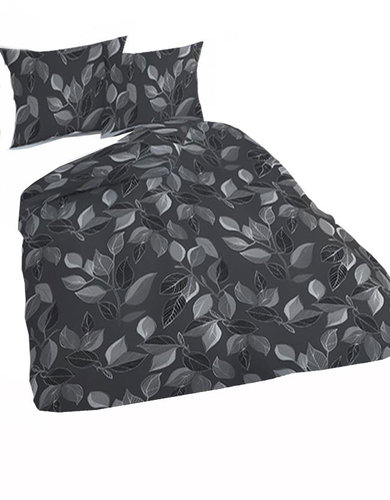 4sleep Leaf grey 448-3 cotton sateen 140 × 200 + 70 × 90 - Bed Linen - Main image
