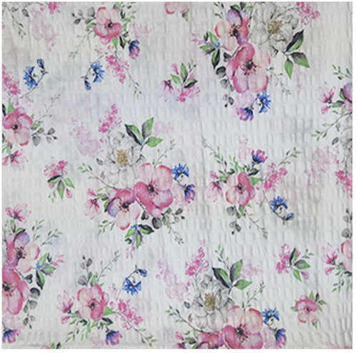 4sleep Decorative crepe pillowcase 40 × 40 - Apple blossoms on white - Pillowcase - Main image