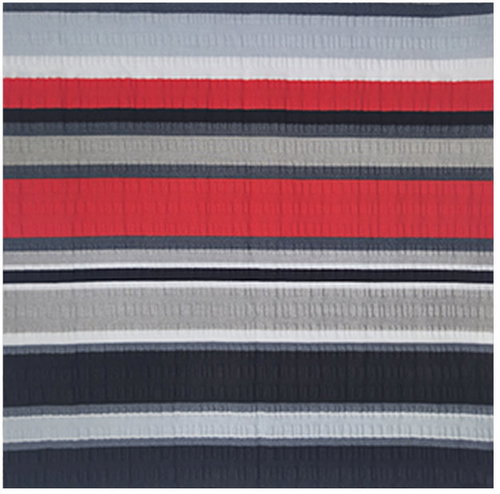4sleep Decorative crepe pillowcase 40 × 40 - Stripes red and black - Pillowcase - Main image