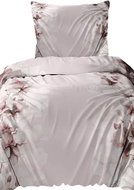 4sleep Flannel bedding 140 × 200 cm + 70 × 90 cm, Rose pink on pink - Bed Linen