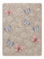 4sleep Milano 200 × 220 cm, summer, 400 g, Butterflies on beige - Duvet 