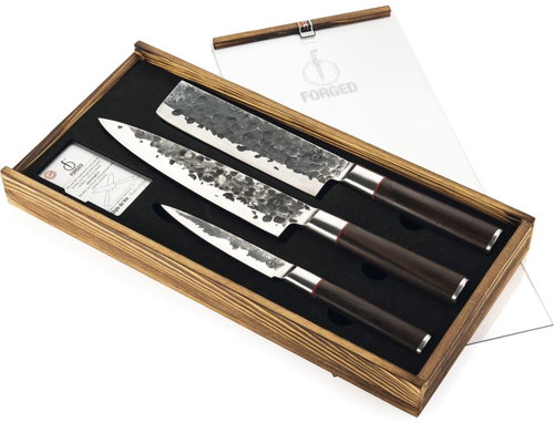 FORGED Sebra Japanese 440C Steel Knife Set, 3pcs - Knife Set - Main image