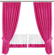 4sleep Set of finished curtains Bella - raspberry - Drape