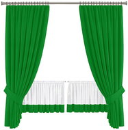 4sleep Set of finished curtains Bella - green - Drape