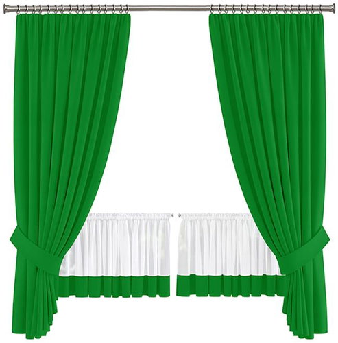 4sleep Set of finished curtains Bella - green - Drape - Main image