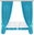 Set of finished curtains Bella - light blue