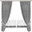 Set of finished curtains Bella - grey