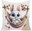 Pillowcase, velour, 40 × 40 cm, Bunny on a swing
