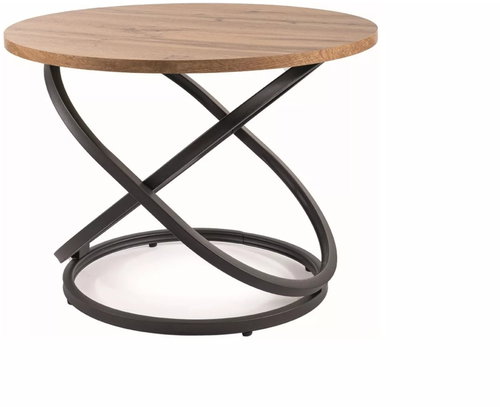 Signal Eos D, MDF, 60 cm, artisan oak/black - Coffee Table - Main image