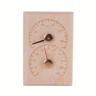 4Living Sauna thermometer and hygrometer, pine wood - Sauna Thermometer