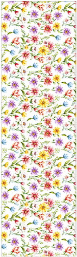 4sleep Tablecloth/runner 40 × 140 cm, coloured flowers - Runner - Main image