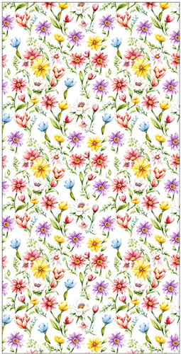 4sleep Tablecloth 50 × 100 cm, coloured flowers - Tablecloth - Main image