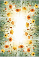 4sleep Tablecloth/spread 30 × 45 cm, meadow with poppies - Tablecloth