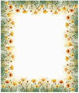 4sleep Tablecloth 120 × 140 cm, meadow with poppies - Tablecloth