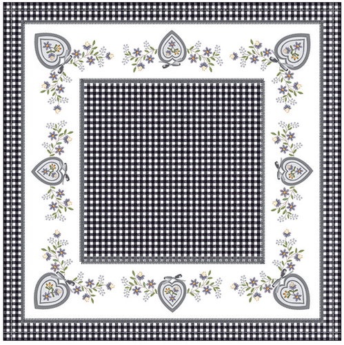 4sleep Tablecloth 75 × 75 cm, heart folk - Tablecloth - Main image