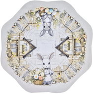4sleep Easter tablecloth 30 cm - Bunnies and house - Tablecloth
