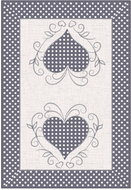 4sleep Tablecloth/placemat 30 × 45 cm, heart beige - Tablecloth